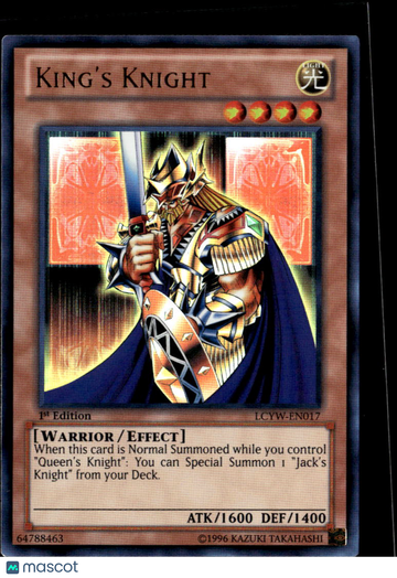 2012 Konami Legendary Collection 3: Yugi's World King's Knight 1st Edition