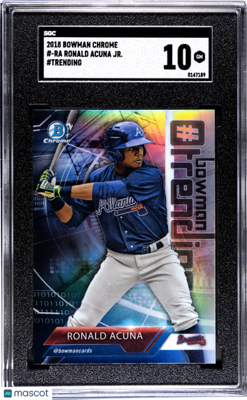 2018 Bowman Chrome Ronald Acuna JR. #-RA #Trending SGC 10