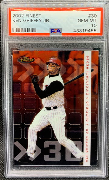 2002 Finest Ken Griffey Jr PSA 10 GEM MINT!