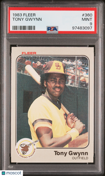 1983 Fleer Tony Gwynn #360 PSA 9