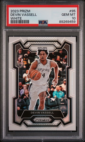 2023 Prizm White Devin Vassell #95 /175 PSA 10