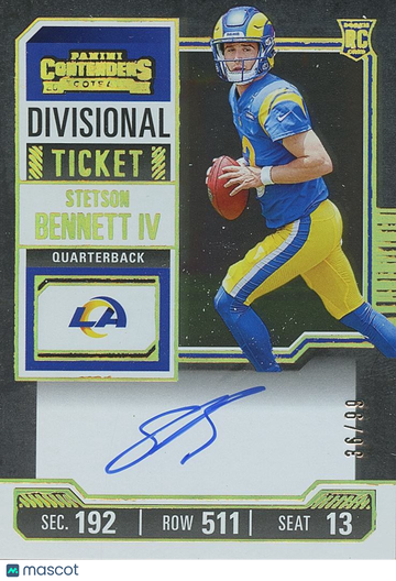 2023 Stetson Bennett Rookie Panini Authentic