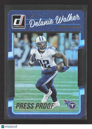 2016 Panini Donruss Football Delanie Walker #286 Press Proof Blue 23/25