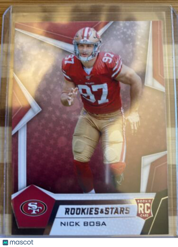 2019 Rookies & Stars NICK BOSA Rookie San Francisco 49ers #110