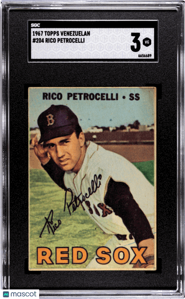 1967 Topps Venezuelan Rico Petrocelli #204 SGC 3