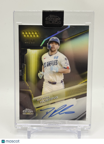2026 Topps Chrome Black Dalton Rushing #CBA-DR Gold Mini-Diamond Refractor /50