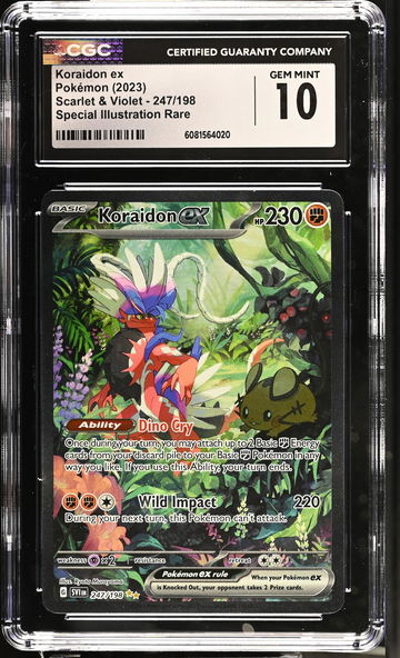 2023 Pokémon Scarlet & Violet Special Illustration Rare Koraidon #247/198 CGC 10