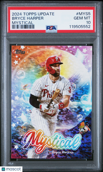 2024 Topps Update Mystical Bryce Harper #MYS5 PSA 10