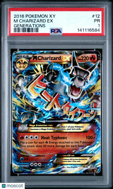 2016 Pokemon Xy Generations M Charizard EX Generations PSA 1 #12