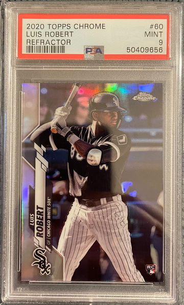2020 Topps Chrome Luis Robert Refractor PSA 9