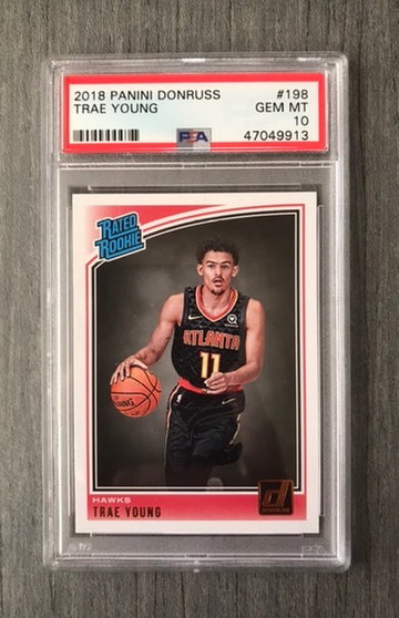 2018 Donruss Trae Young PSA 10 rookie #198