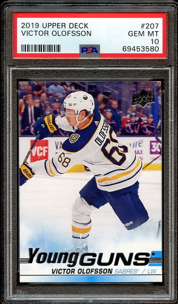 2019 Upper Deck Victor Olofsson Young Guns PSA 10