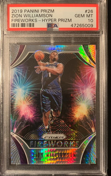 2019 Prizm Zion Williamson Fireworks Hyper Prizm