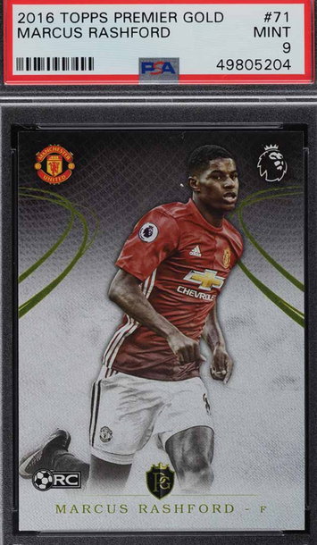 2016 TOPPS PREMIER GOLD MARCUS RASHFORD ROOKIE RC #71 PSA 9 MINT