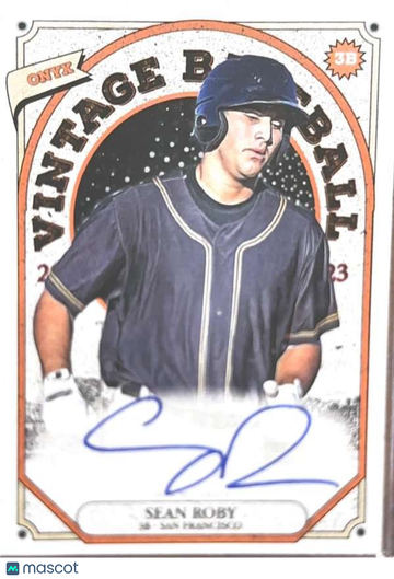 2023 Onyx Vintage - Blue Signatures Sean Roby #VASR