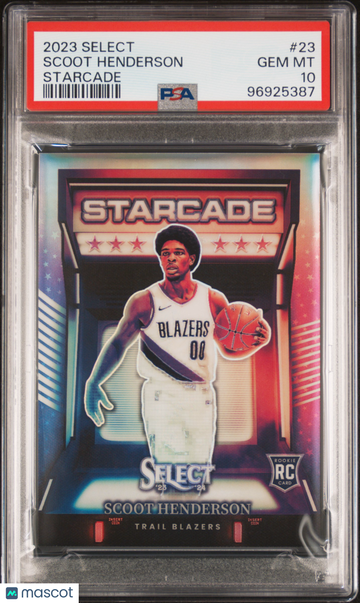 2023 Panini Select Starcade Scoot Henderson #23 Starcade PSA 10