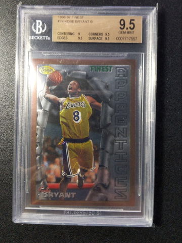  1996 Finest #74 KOBE BRYANT BGS 9.5