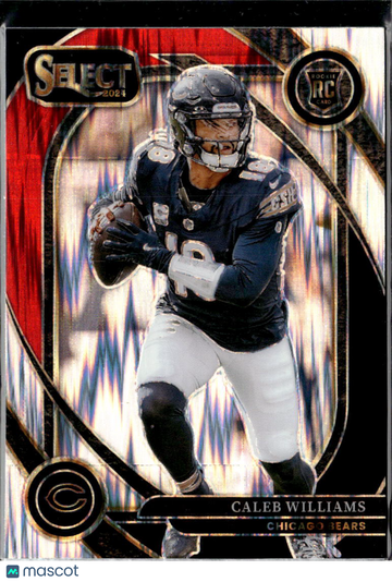 Caleb Williams 2025 Panini Select Prizm Club Level RC Chicago Bears