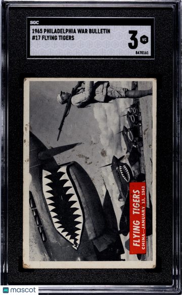 1965 Philadelphia War Bulletin Flying Tigers #17 SGC 3