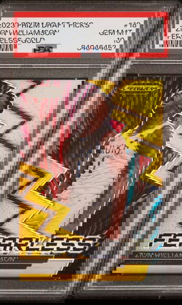 🔥2023-24 Prizm Draft Picks Zion Williamson Fearless Gold 5/10 PSA 10 🔥