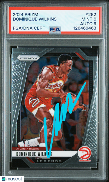 2024 Panini Prizm Dominique Wilkins #282 PSA 9 Auto 9