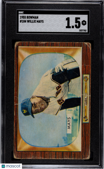 1955 Bowman Willie Mays #184 SGC 1.5