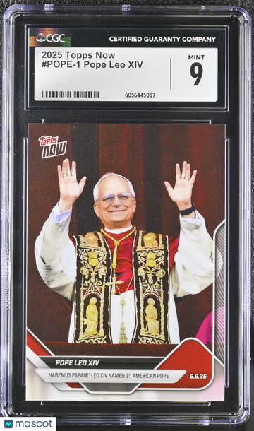2025 Topps Now #POPE-1 CGC 9
