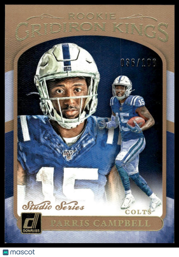 2019 Donruss Parris Campbell #RGK-19 Rookie Gridiron Kings Studio Series SN