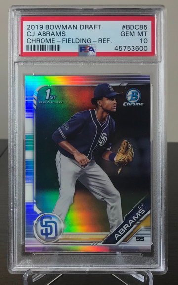 C.J. Abrams 2019 Bowman Draft Refractor 