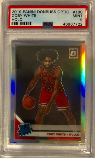 2019 Coby White Optic Holo PSA 9