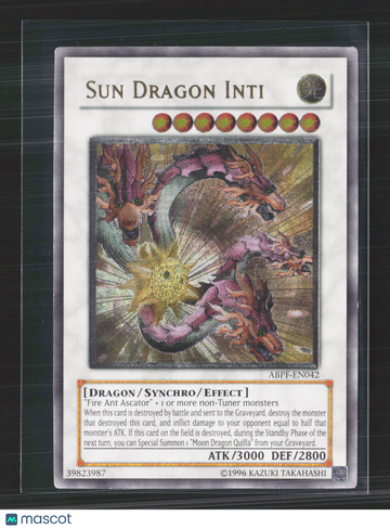 2010 Absolute Powerforce Sun Dragon Inti Ultimate Rare Synchro #ABPF-EN042