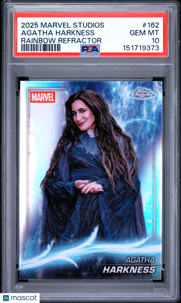 2025 Topps Marvel Studios Chrome Agatha Harkness #162 PSA 10