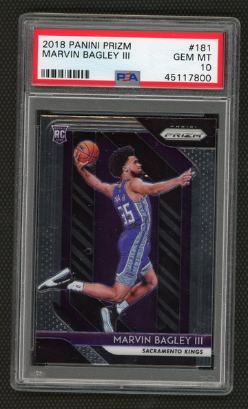 Marvin Bagley 2018 Panini Prizm Rookie PSA 10