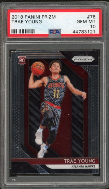 Trae Young 2018 Panini Prizm Rookie PSA 10