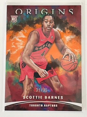 2021-22 Panini Origins Scottie Barnes RC Rookie Card Orange Parallel /75 54