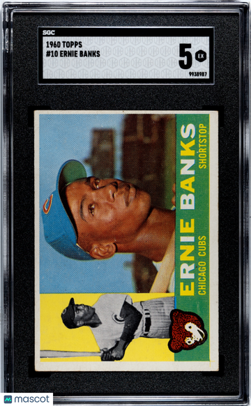 1960 Topps Ernie Banks #10 SGC 5
