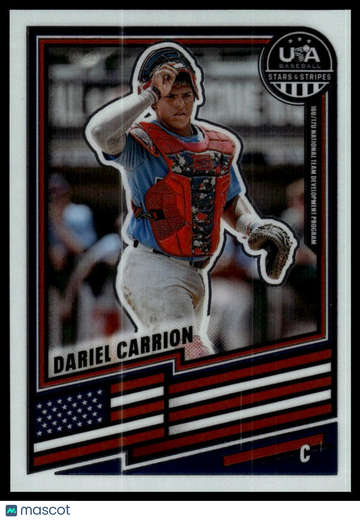 2026 Panini Stars & Stripes Prizm USA Baseball Dariel Carrion #176