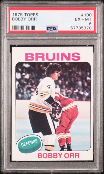 1975 Topps #100 Bobby Orr PSA 6