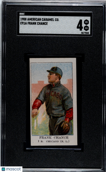 1908 American Caramel Co. (E91A) Frank Chance SGC 4