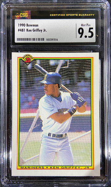 1990 Bowman Ken Griffey Jr 2nd Year CSG 9.5 MINT PLUS