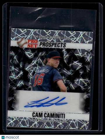 2026 Pro Set Metal - 1990 Pro Set Autographs Mini Lazer Silver Cam Caminiti #90AM-CC1 AU SN