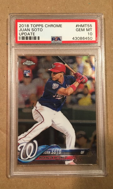 Juan Soto Topps Chrome Update Rookie PSA 10