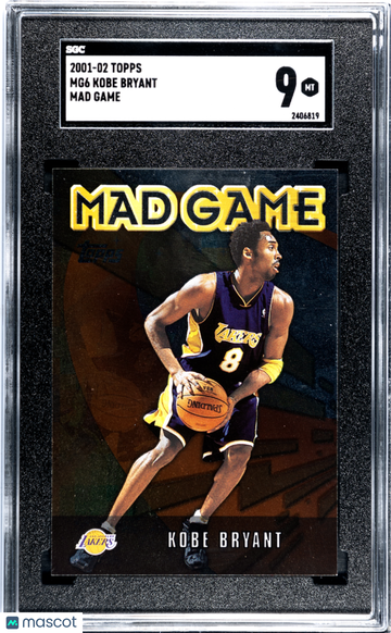 2001 Topps Kobe Bryant #MG6 Mad Game SGC 9