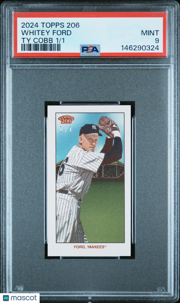 2024 Topps 206 Whitey Ford Ty Cobb /1 PSA 9