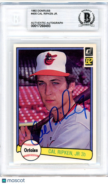 1982 Donruss Cal Ripken #405 Rookie BGS Authentic BAS Auto Authentic