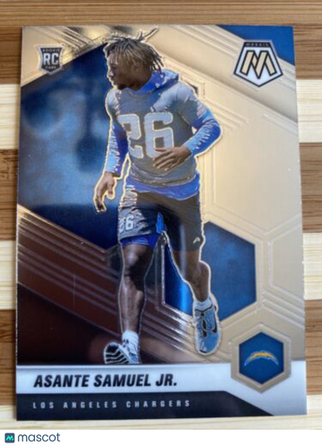 🔥2021 Panini Mosaic #348 Asante Samuel Jr. RC Chargers