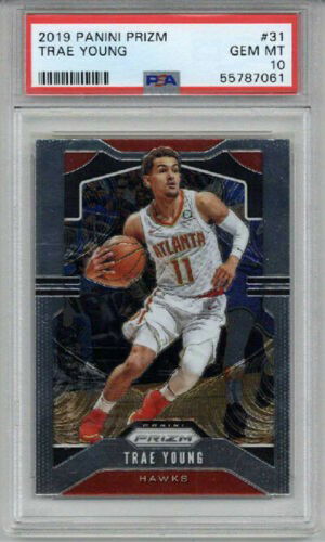 2019 PANINI PRIZM #31 TRAE YOUNG BASKETBALL CARD ATLANTA HAWKS PSA 10 GEM MINT
