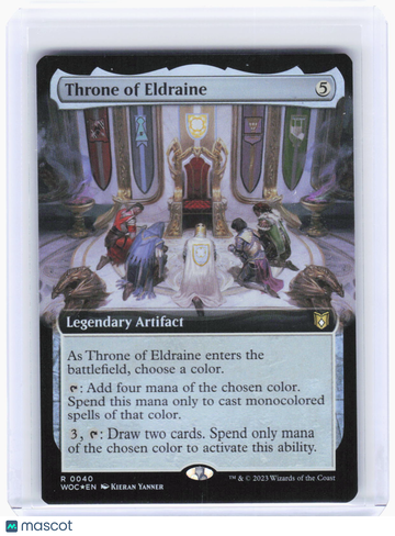 Commander: Wilds of Eldraine Throne of Eldraine (Extended Art) Foil Rare #40