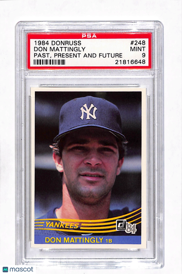 1984 Donruss Don Mattingly #248 Past, Present And Future PSA 9