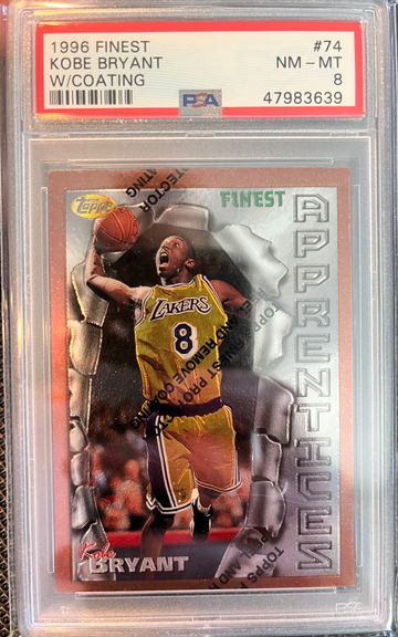 1996 96-97 Finest Kobe Bryant RC Rookie PSA 8